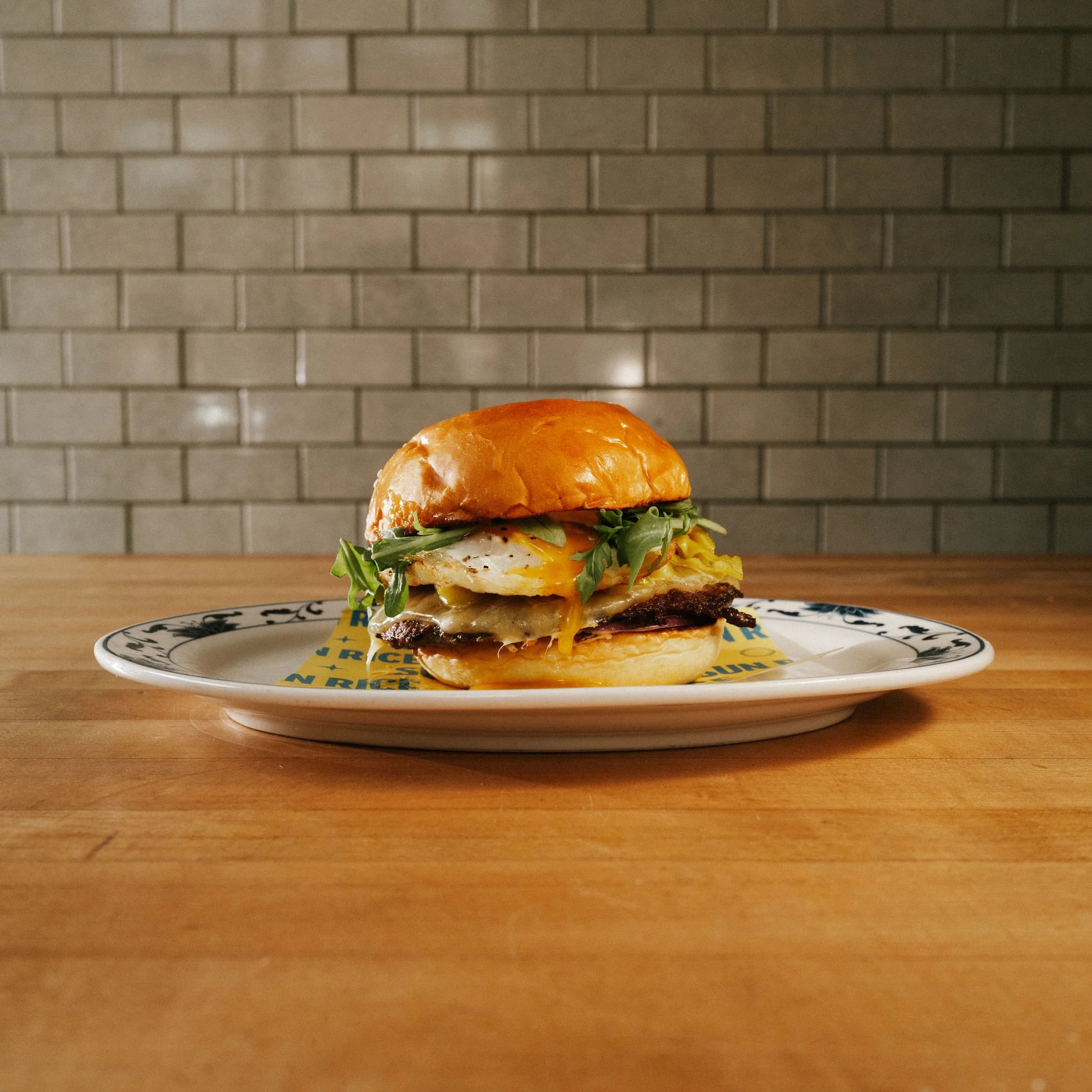 Sun Rice brunch burger